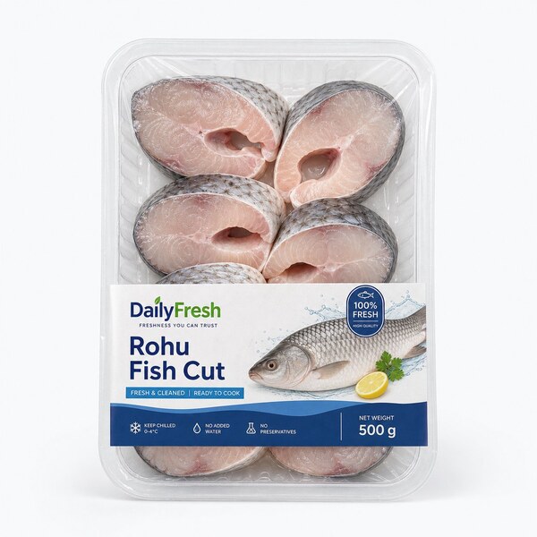 Fresh Catch Rohu Fish Cut